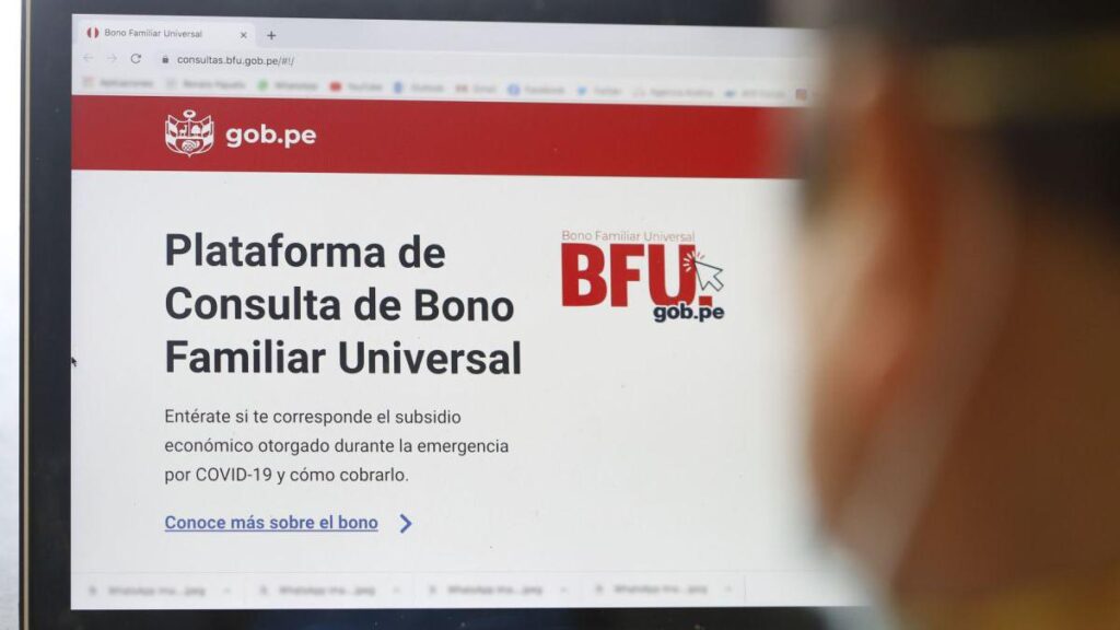 cómo cobrar el Bono familiar universal – BFU